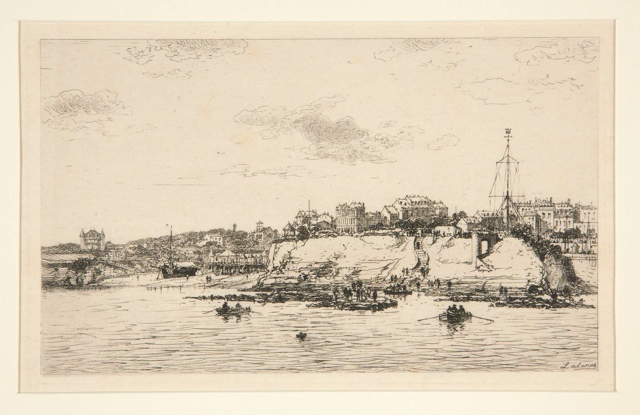 Havnen i La Plataine? Royan (La Plataine-broen ved Royan) av Maxime Lalanne