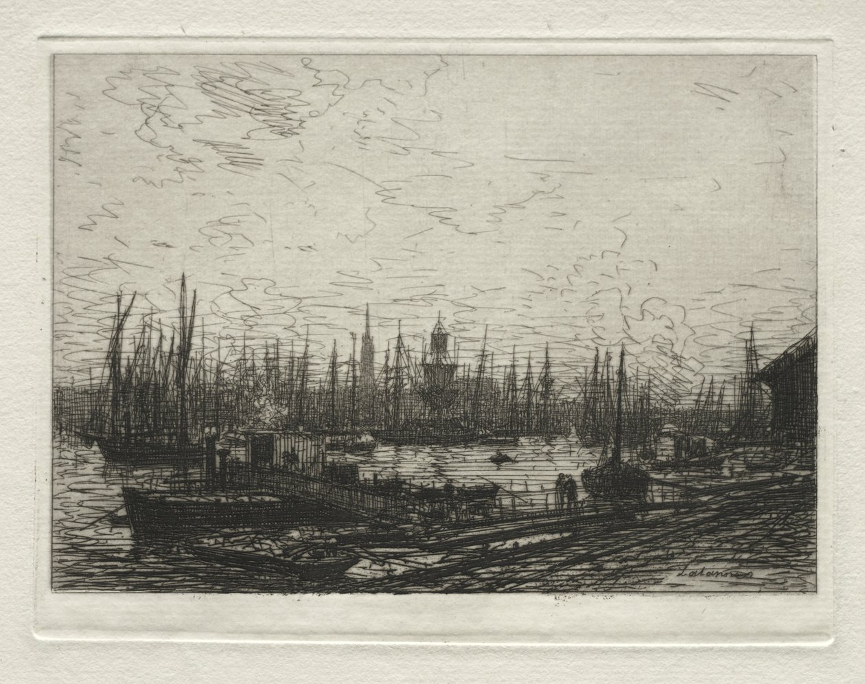 Bordeaux havn av Maxime Lalanne