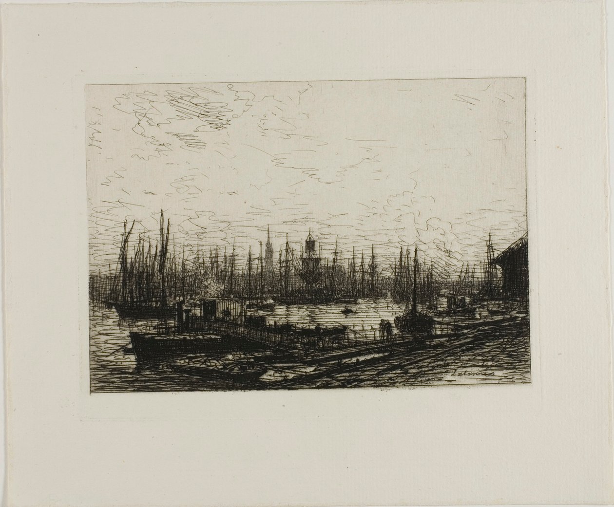 Bordeaux havn av Maxime Lalanne