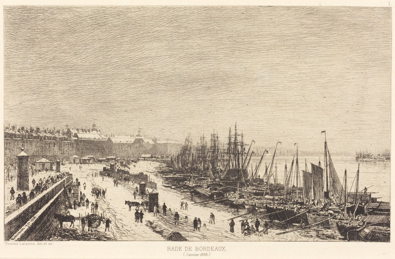 Bordeauxs havn av Maxime Lalanne