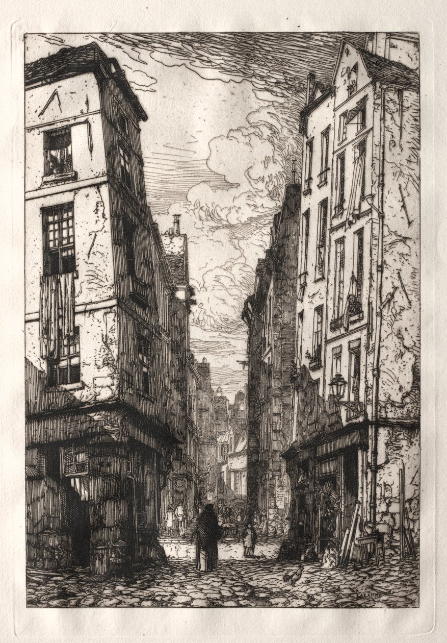Rue des Marmousets (Gamle Paris) av Maxime Lalanne
