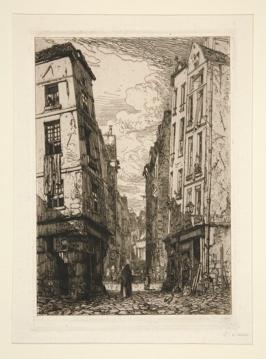 Rue des Marmousets (Gamle Paris) av Maxime Lalanne