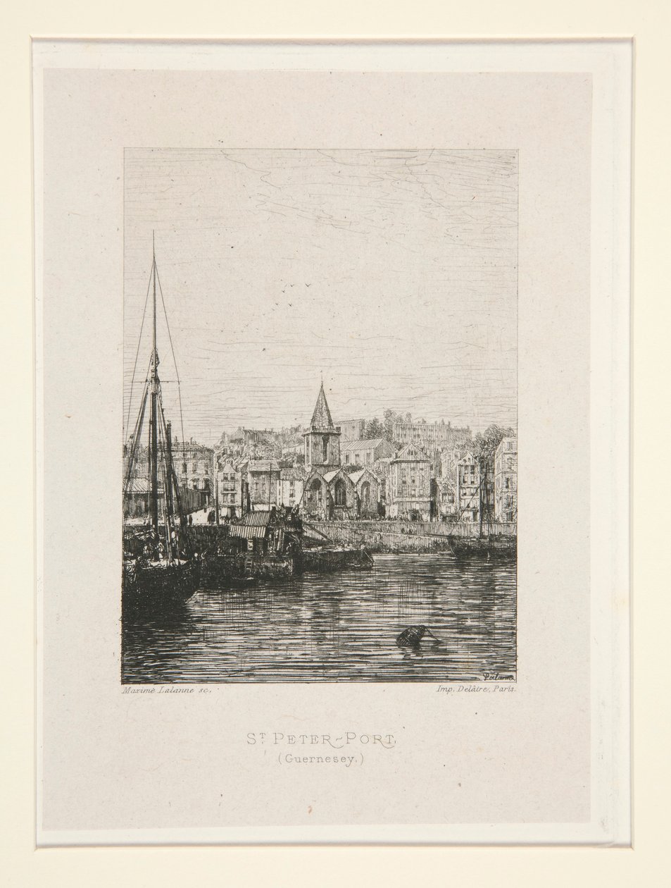 St. Peter-Port, Guernsey, pl. 1 fra suiten Chez Victor Hugo (Victor Hugo av Maxime Lalanne
