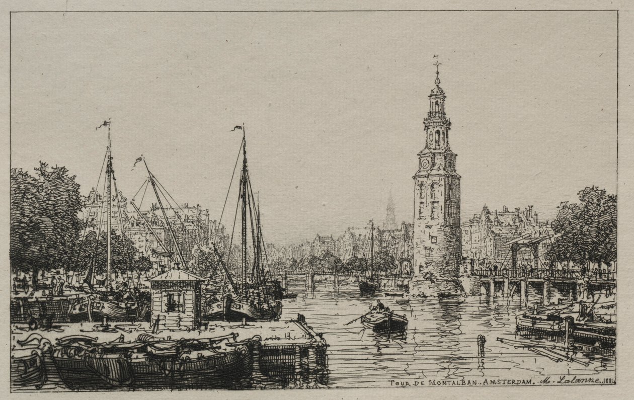 Tour de Montelban, Amsterdam, 1884. av Maxime Lalanne