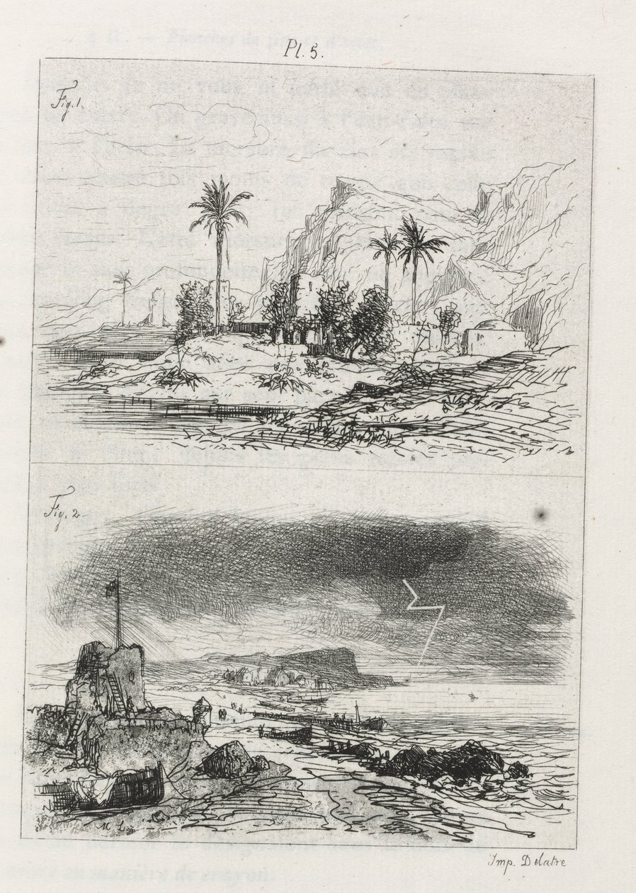 Avhandling om etsning: Plate 5 av Maxime Lalanne