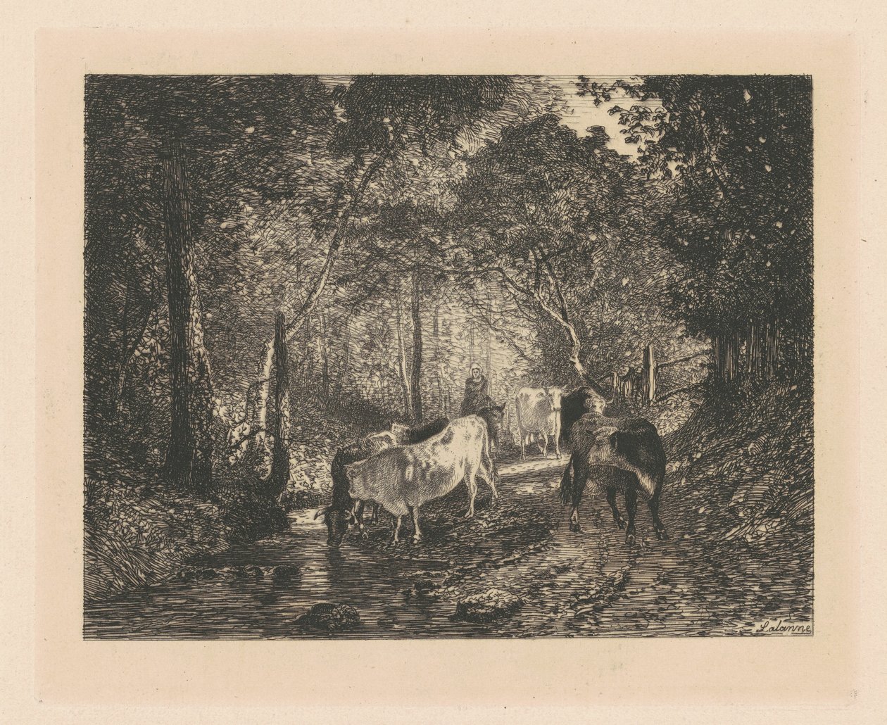 Kyr i skogen av Maxime Lalanne