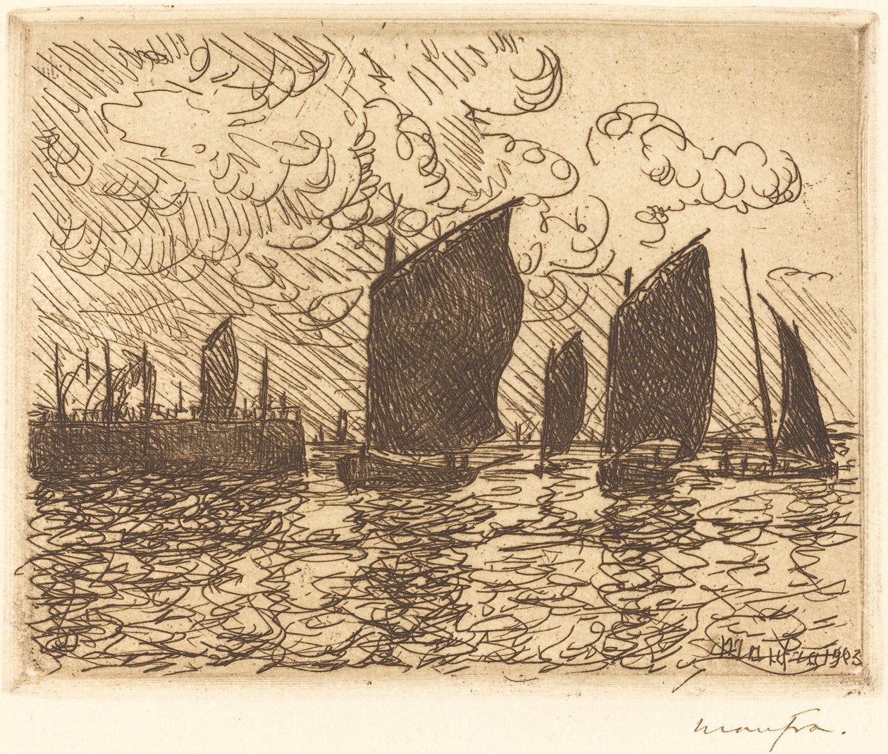 Retur av båtene av Maxime Maufra