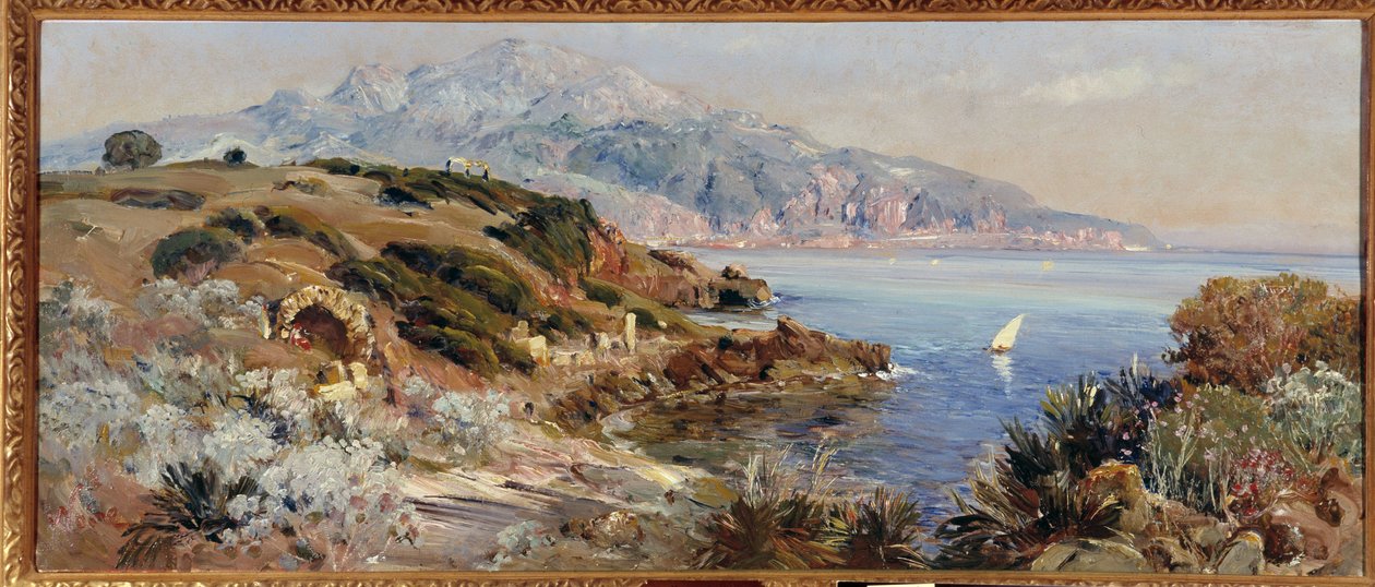 Tipaza Bay i Algerie Maleri av Maxime Noire (1861-1927) Obligatorisk omtale: Samlingsstiftelsen hilsen Provence, Marseille av Maxime Noire