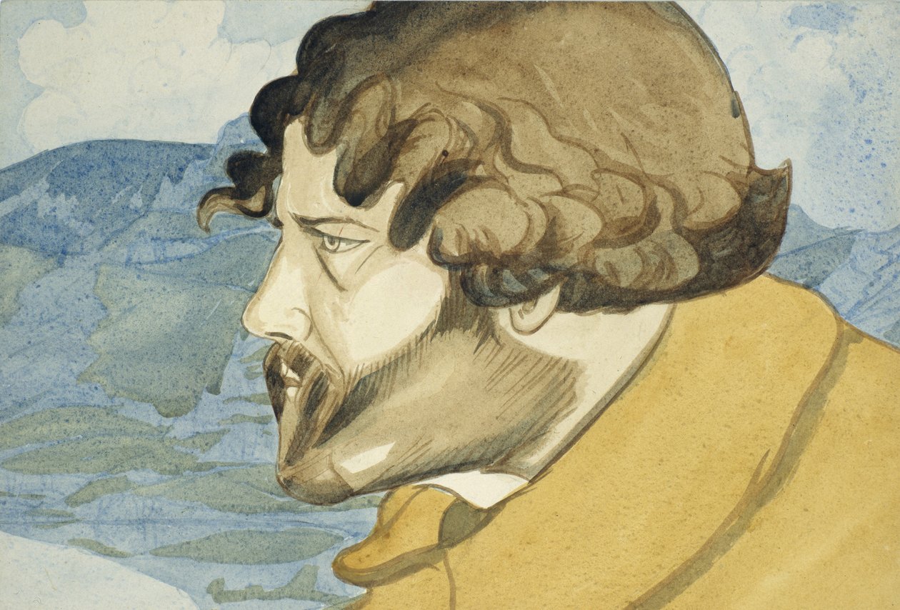 Selvportrett, 1921 av Maximilian Voloshin