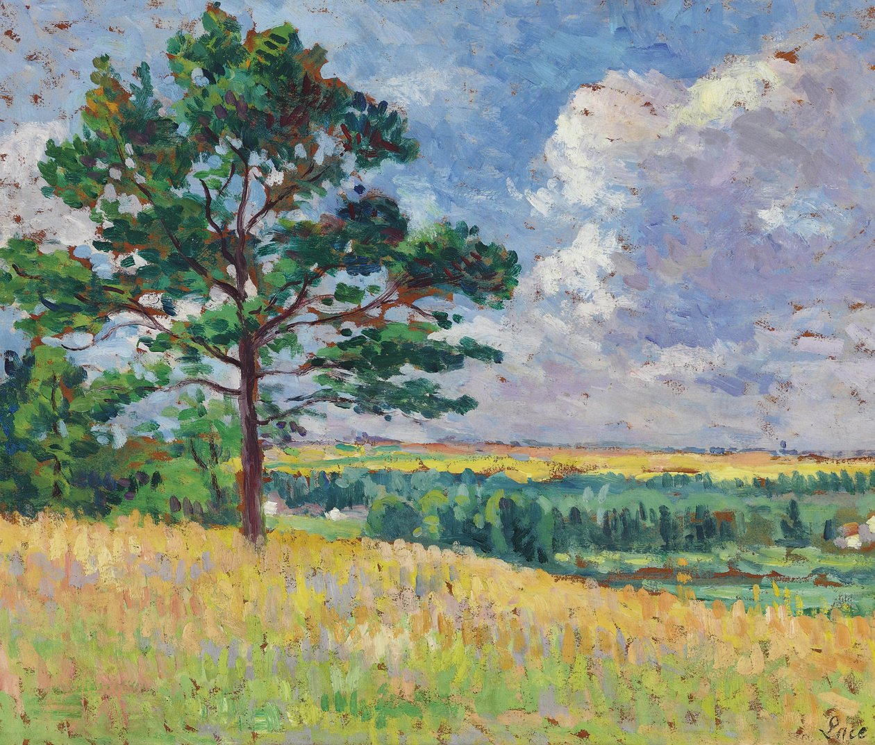 Landskap nær Merevillen av Maximilien Luce