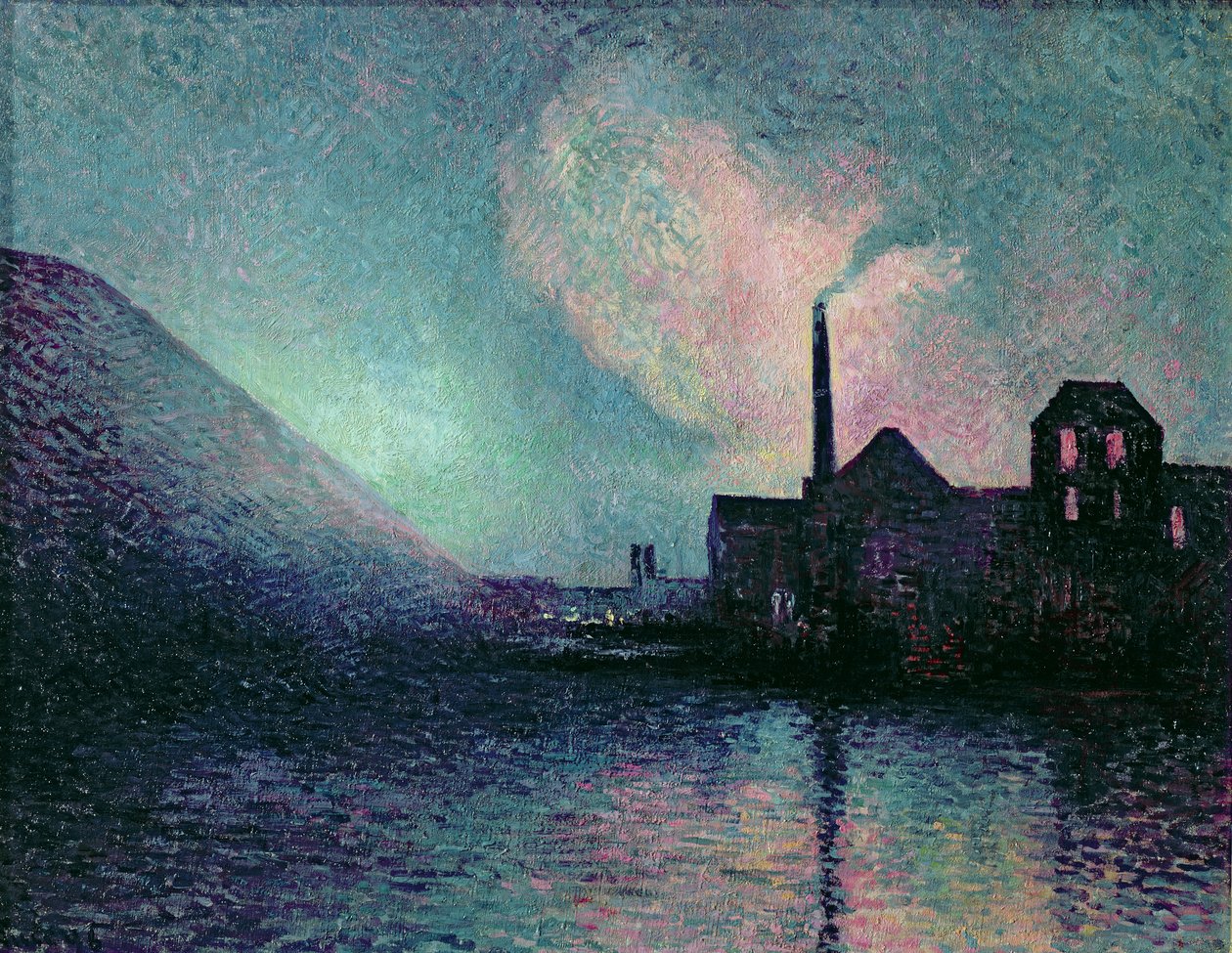 Couillet by Night, 1896 av Maximilien Luce