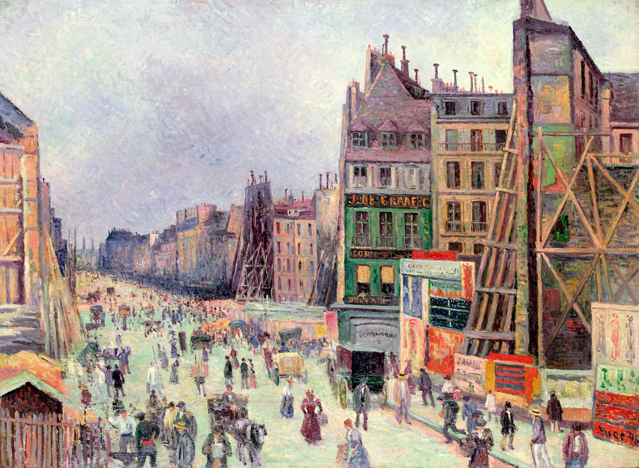 Boring i rue Reaumur, 1896 av Maximilien Luce