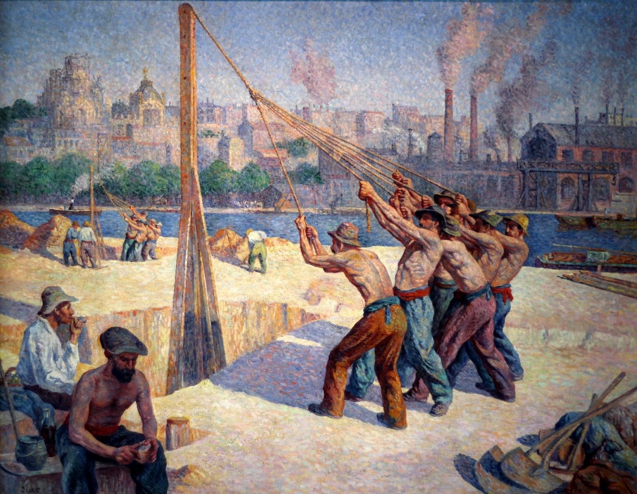 Haugen driverne av Maximilien Luce