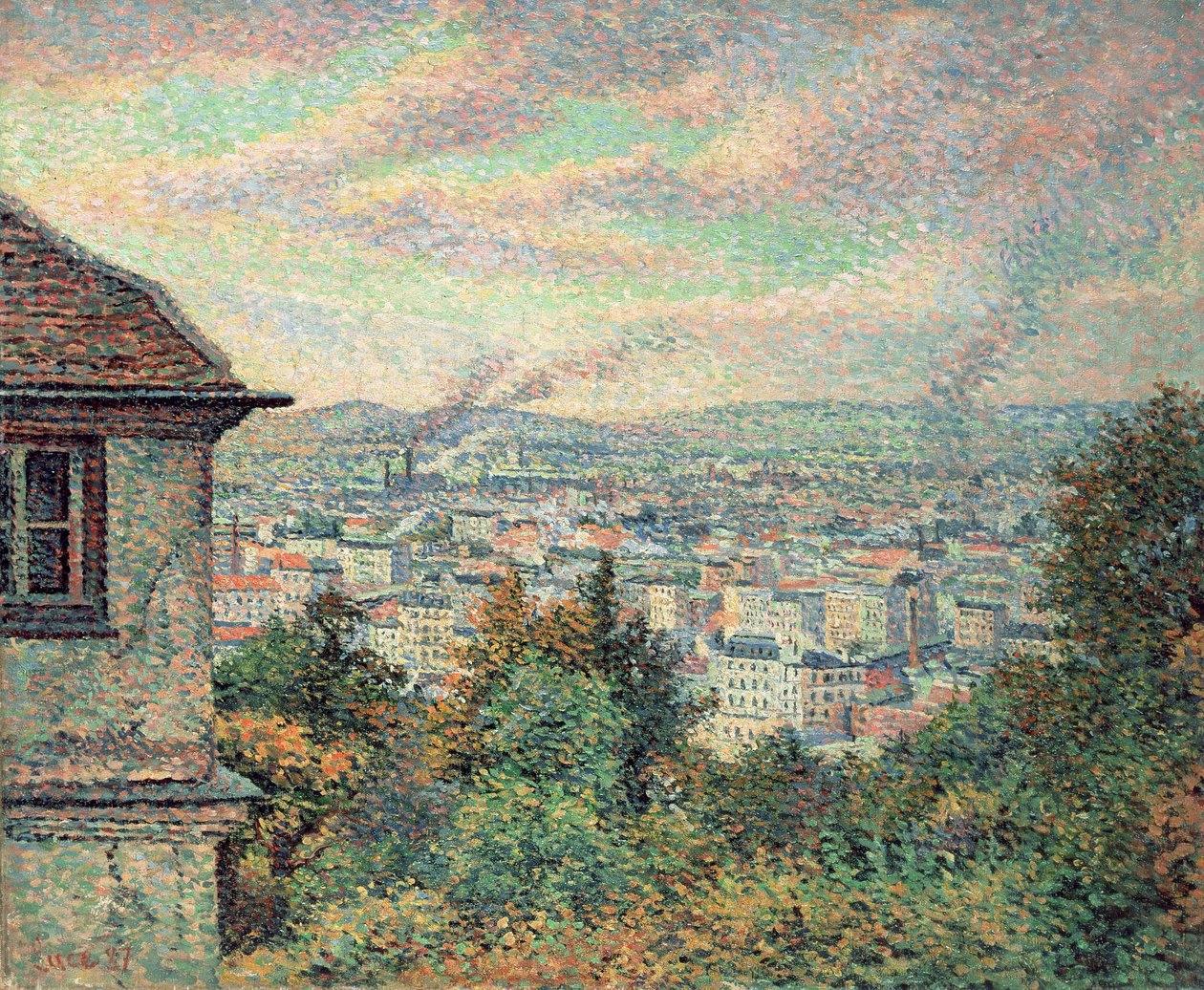Paris, utsikt over Montmartre av Maximilien Luce