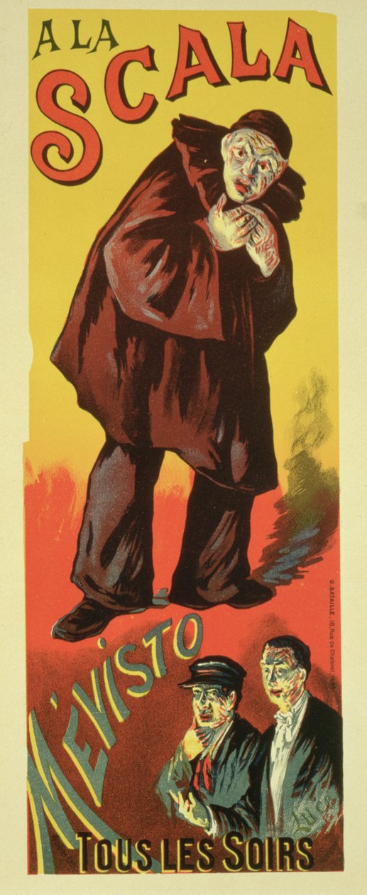 Reproduksjon av en plakat som reklamerer for 