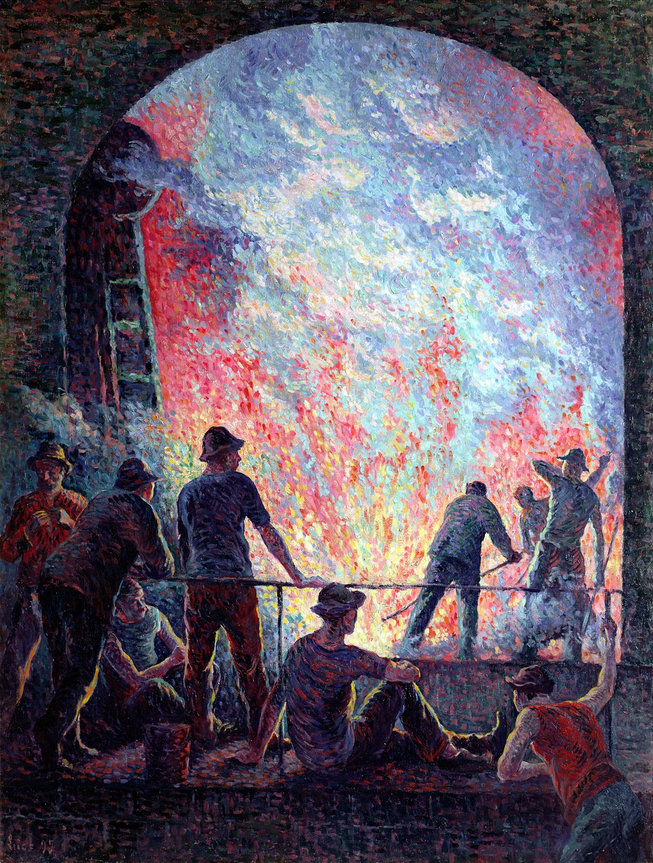 Stålverket, 1895 av Maximilien Luce