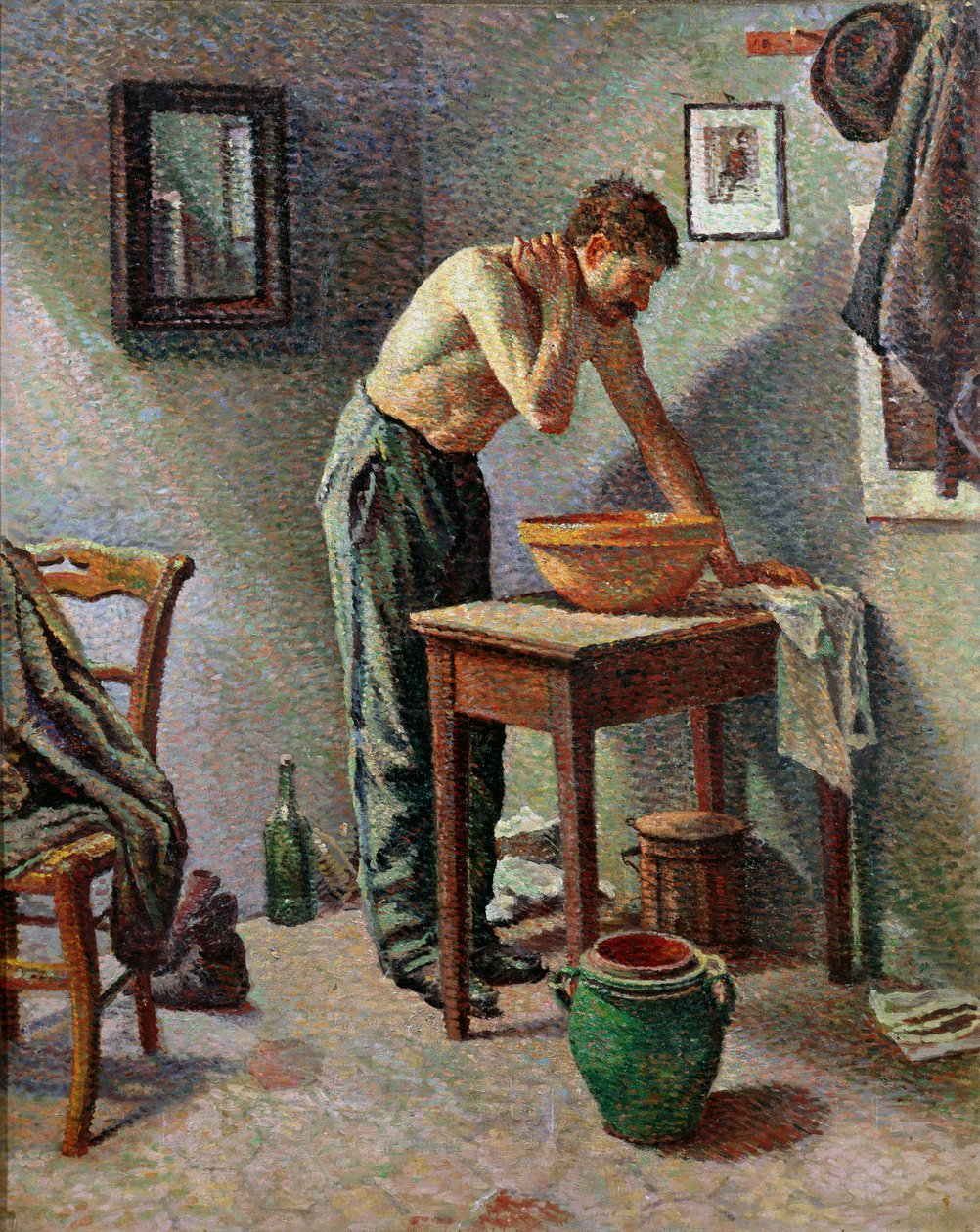 Toalettet, 1887 av Maximilien Luce