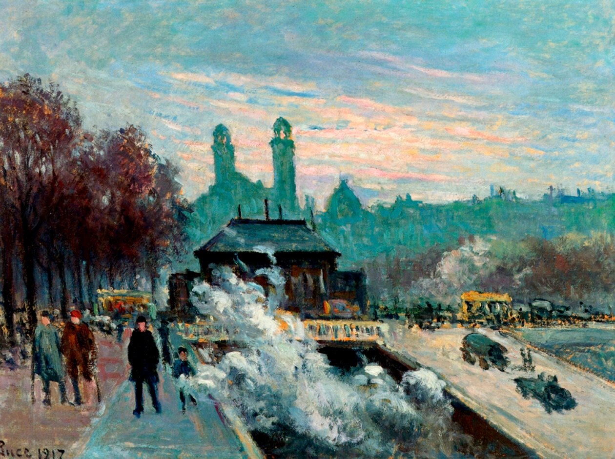 Trocadero, Paris, 1917 av Maximilien Luce