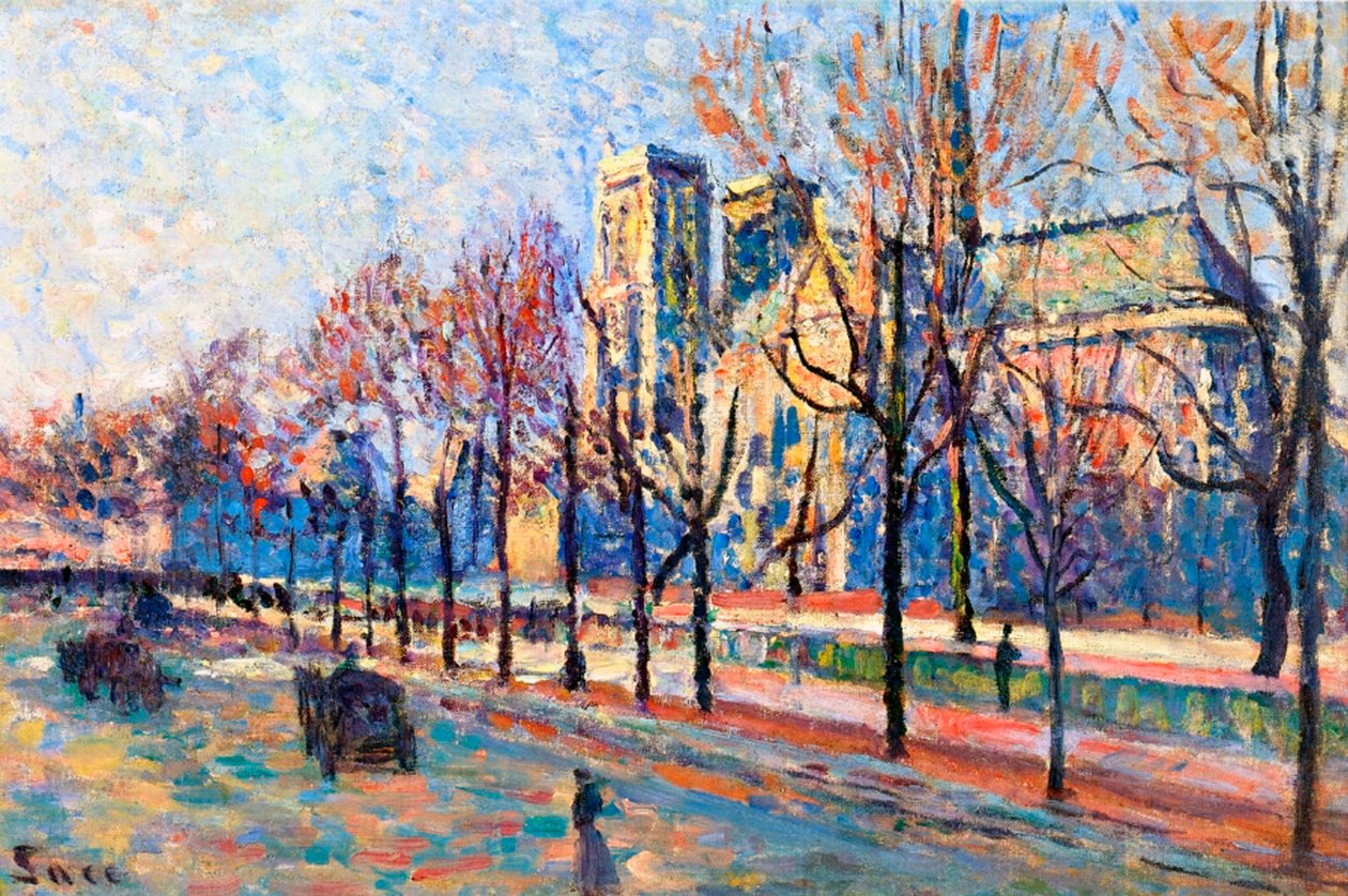 Utsikt fra kaien Montebello, ca. 1897 av Maximilien Luce