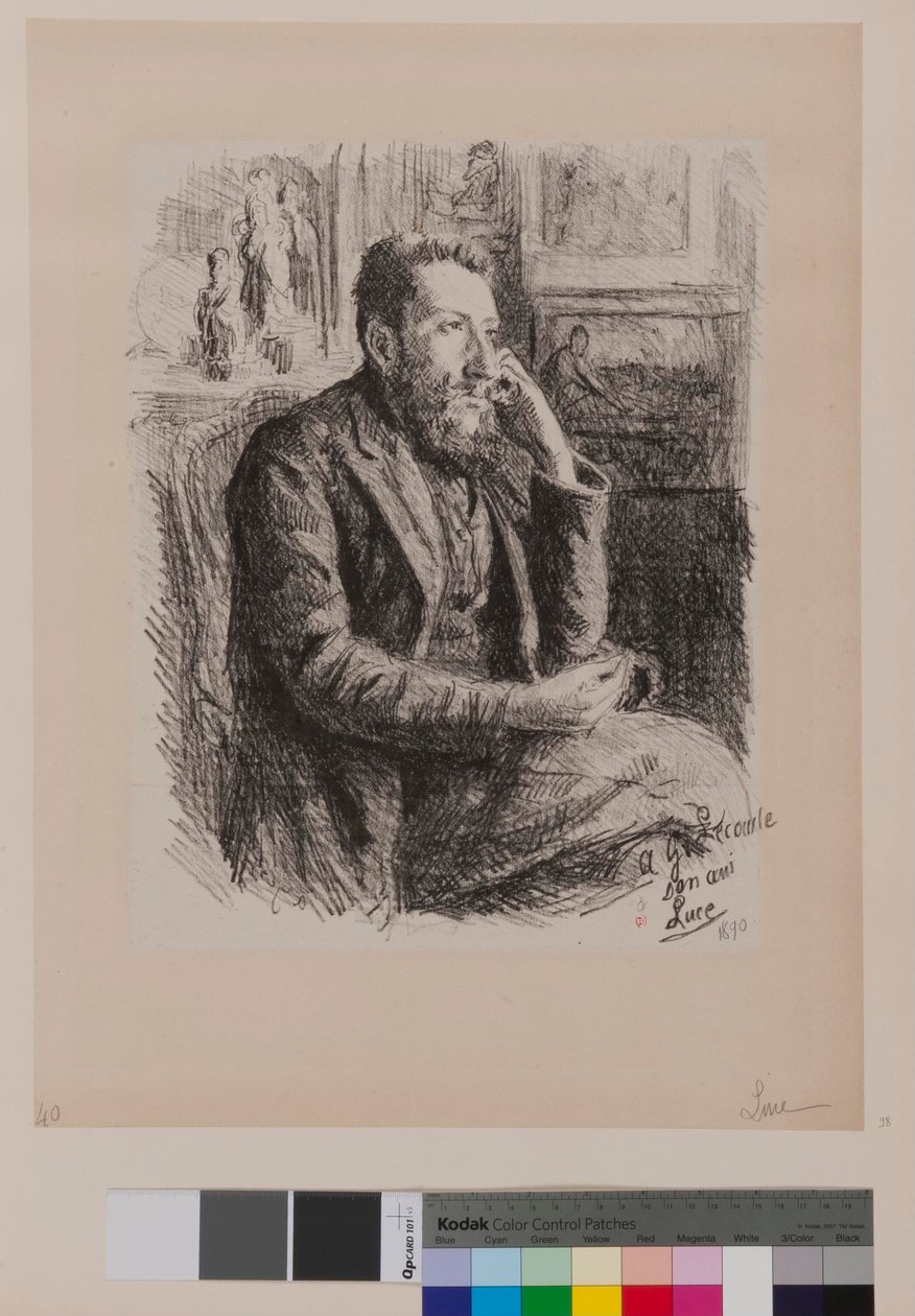 Til Georges Lecomte av Maximilien Luce