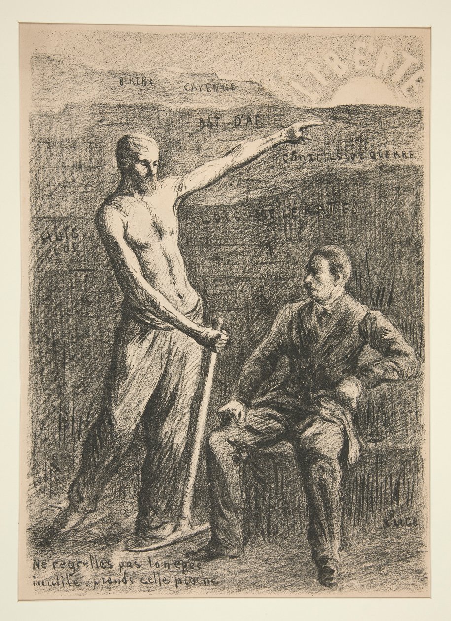 Hyllest til oberst Pecquart av Maximilien Luce