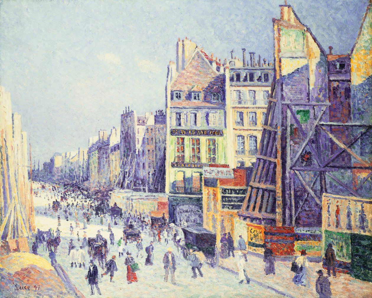 La Rue Reaumur, 1897 av Maximilien Luce