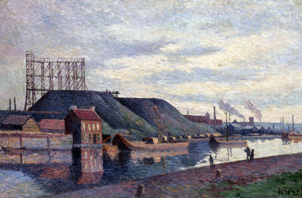 Slagghaugene ved Sacré Madame av Maximilien Luce