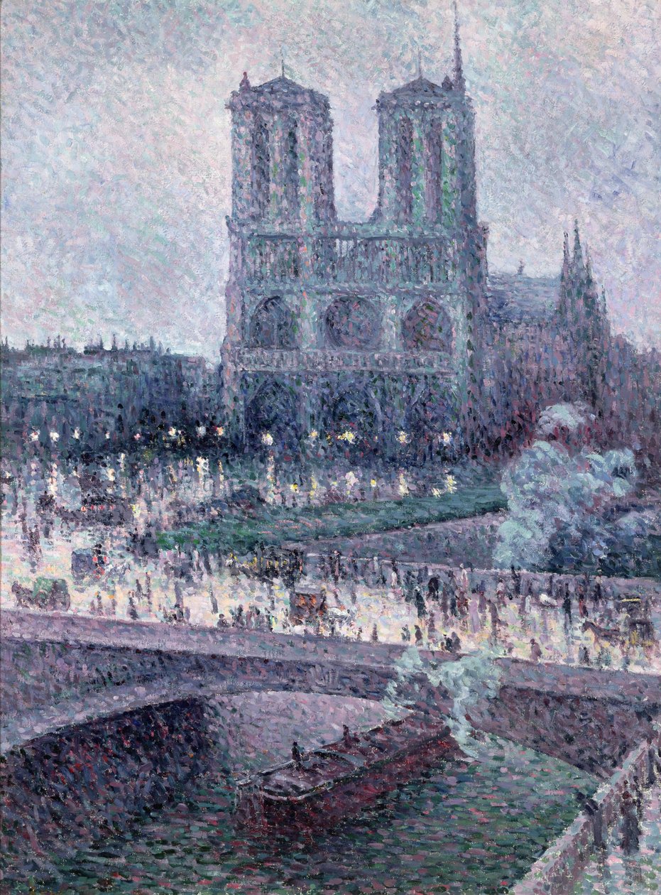 Notre Dame, ca. 1900 (olje på lerret) av Maximilien Luce