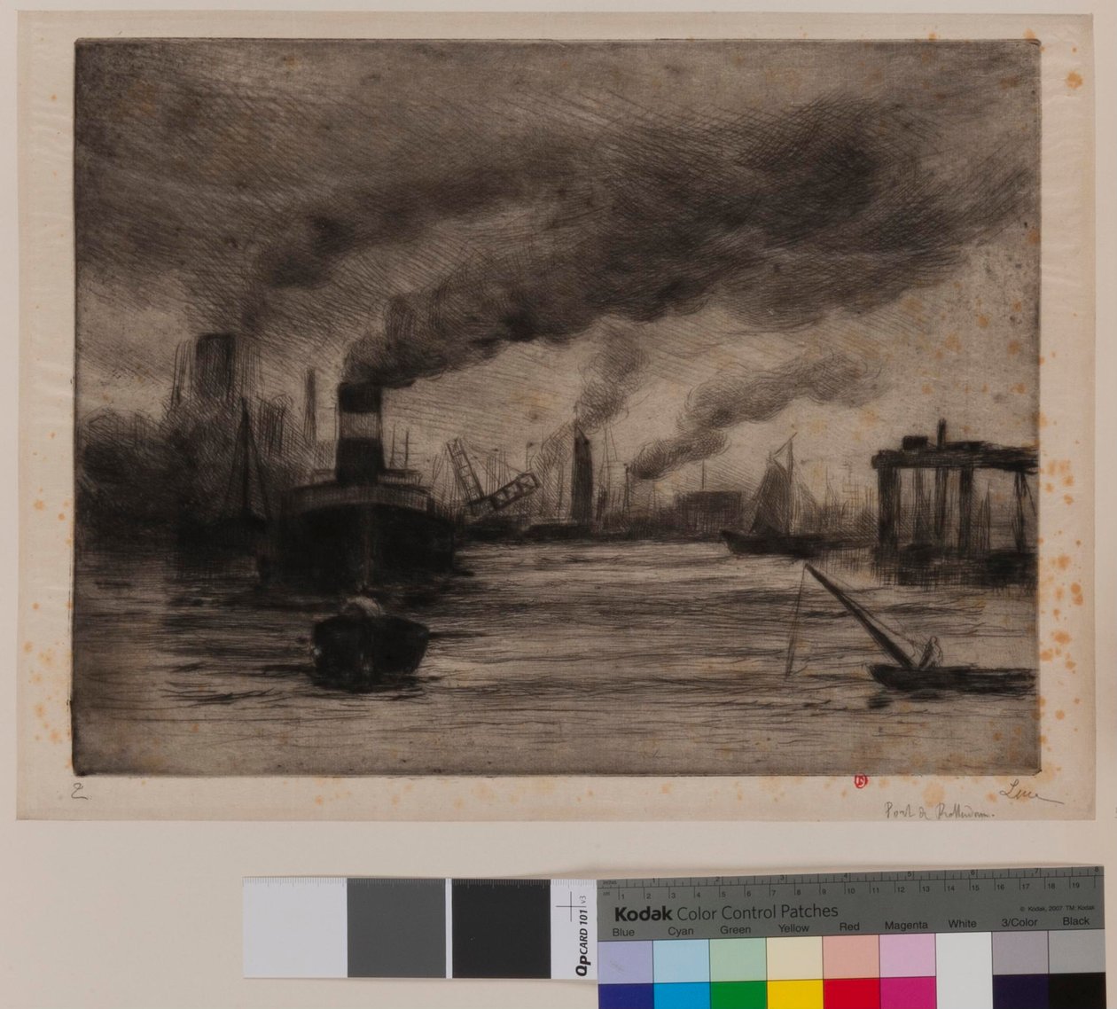 Rotterdams havn av Maximilien Luce
