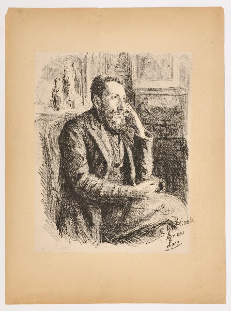 Portrett av Georges Lecomte av Maximilien Luce