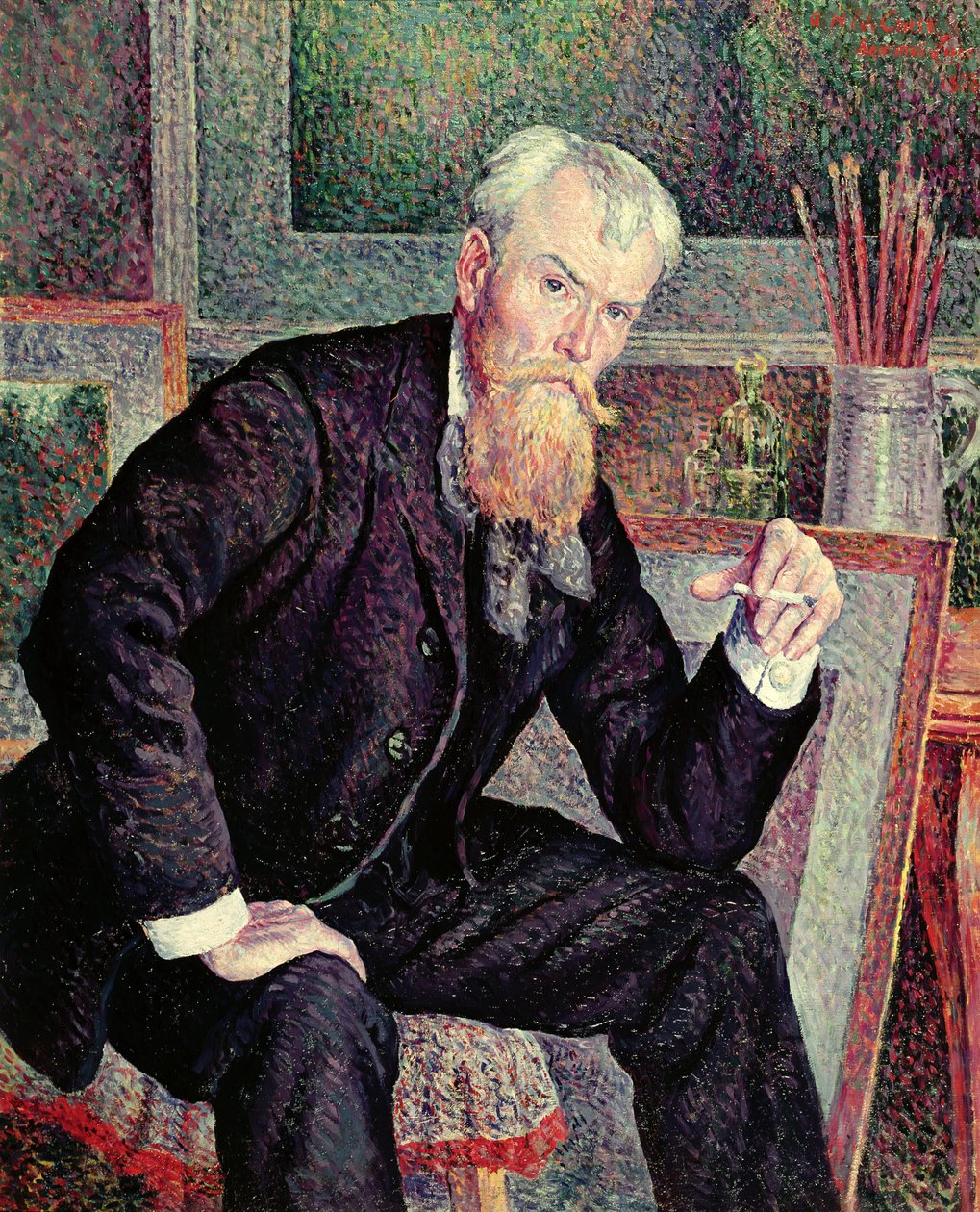 Portrett av Henri Edmond Cross (1856-1910) 1898 (se 20769) av Maximilien Luce
