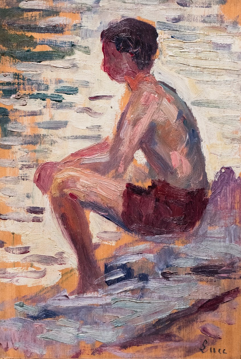 Sittende badende av Maximilien Luce