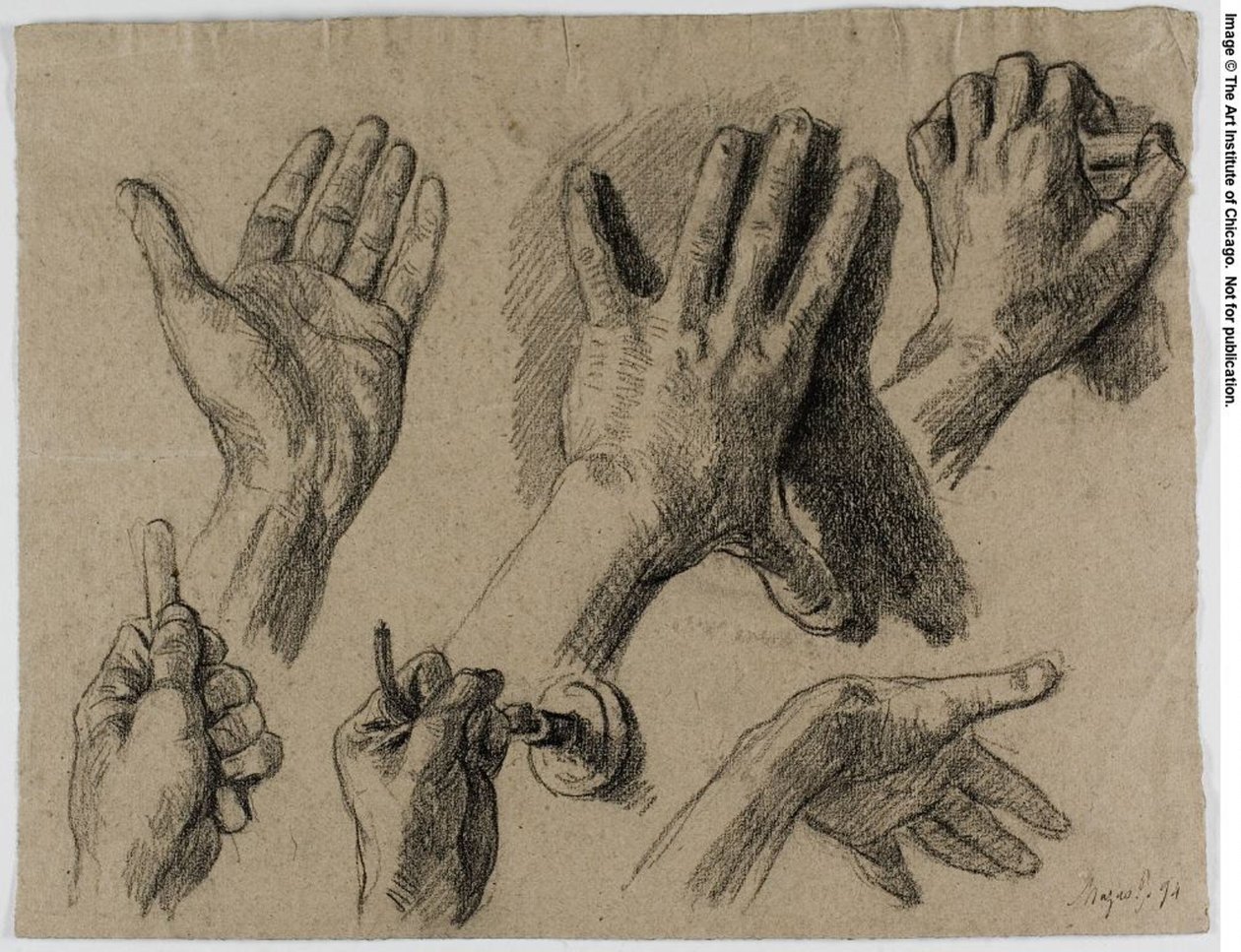 Studer for Mazas av Maximilien Luce
