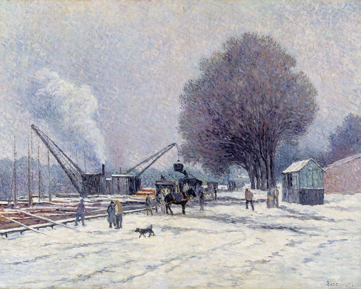Boulogne-kaien av Maximilien Luce