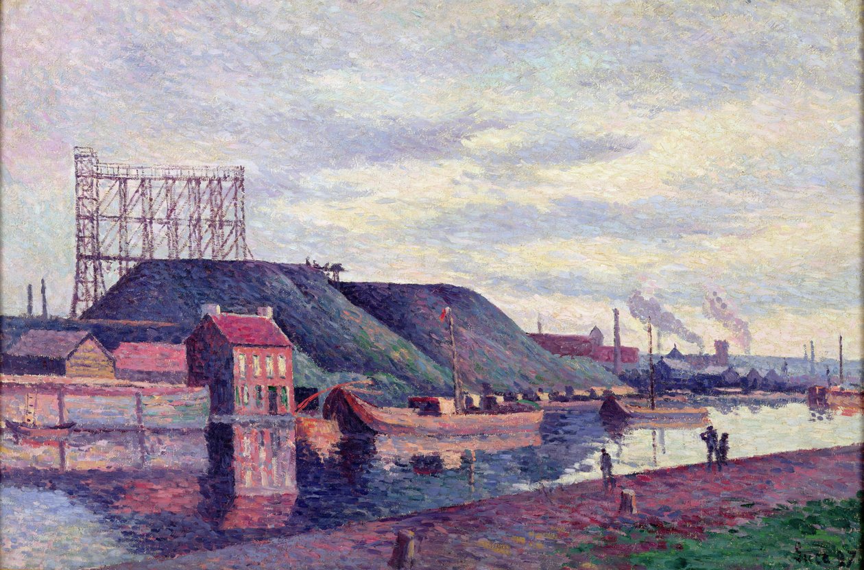 Slaggehaugene fra Sacre Madame, 1897 av Maximilien Luce