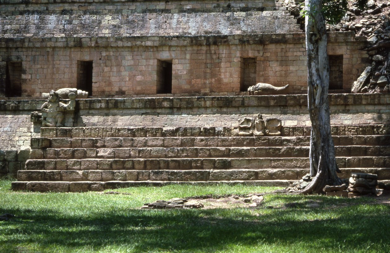 Copan West Court, sen klassisk periode 600-900 e.Kr av Mayan