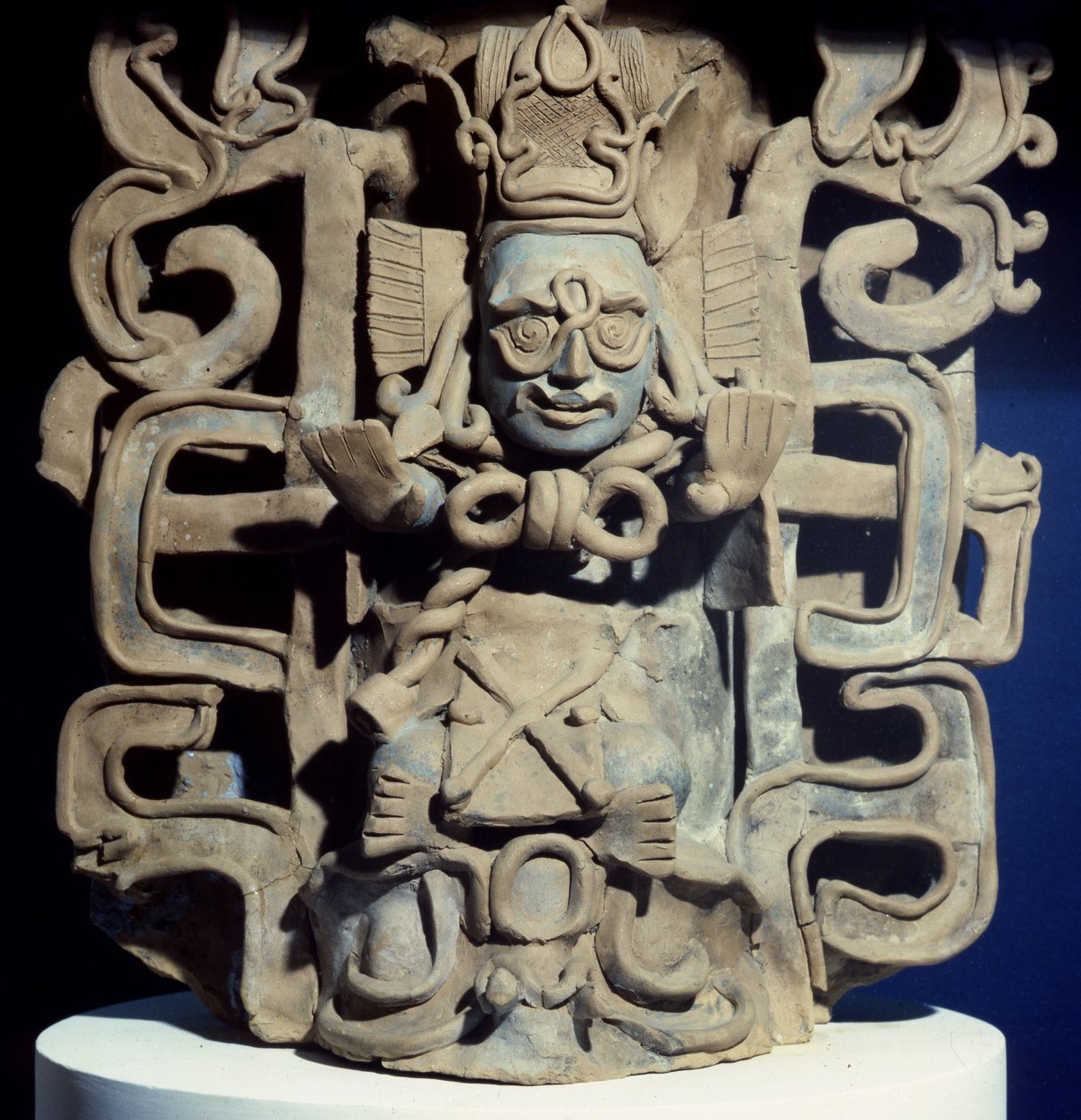 Begravelsesurne fra Tapijulapa, Tabasco (terrakotta) av Mayan