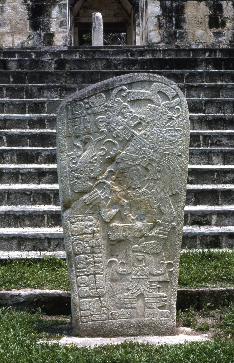 Seibal, Stela 8, Ultimate Classic Period, 849 AD av Mayan