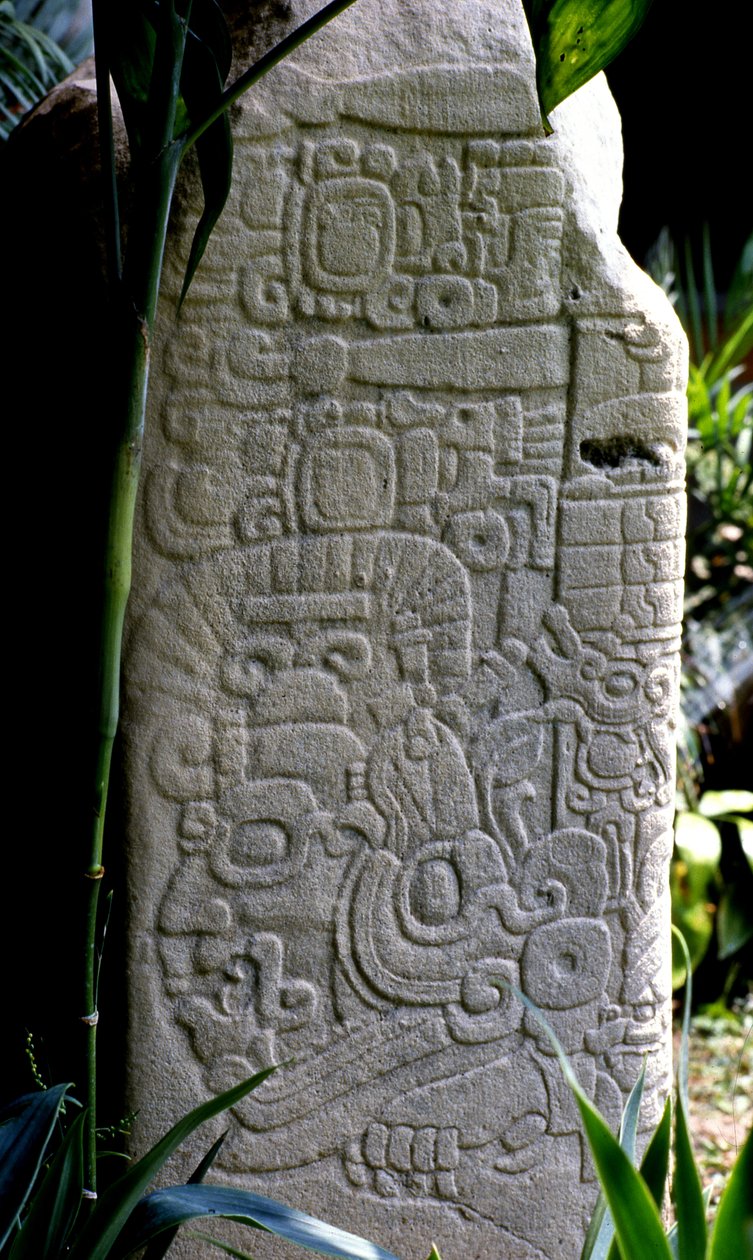Tikal Stela 28, tidlig klassisk periode, 300-600 e.Kr av Mayan