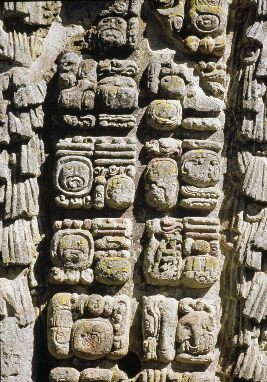 Stele A, Plaza of Ceremonies, 731 e.Kr av Mayan