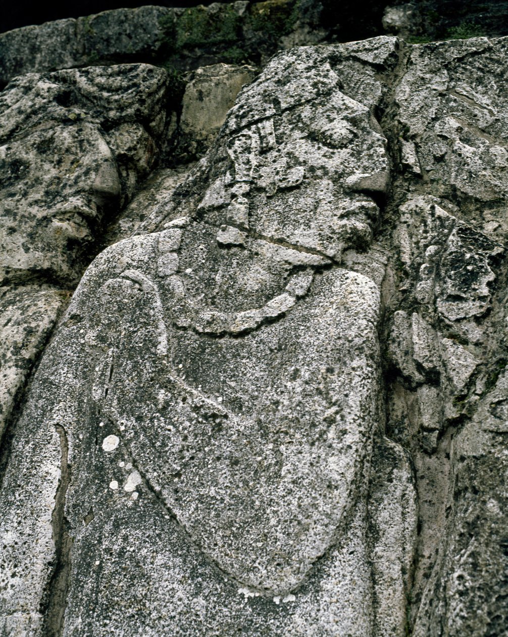 Stele i hus A, uteplass 2 i palasset av Mayan