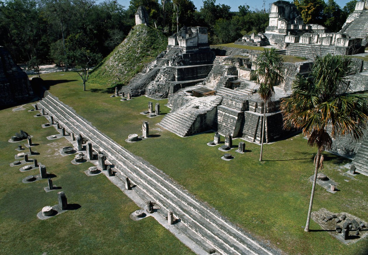 Tikal nordlige akropolis, 7. til 8. århundre av Mayan