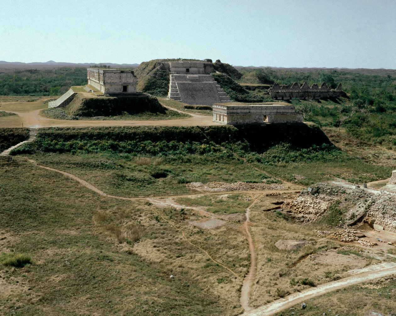 Utsikt over guvernørens palass, 9.-10. århundre av Mayan