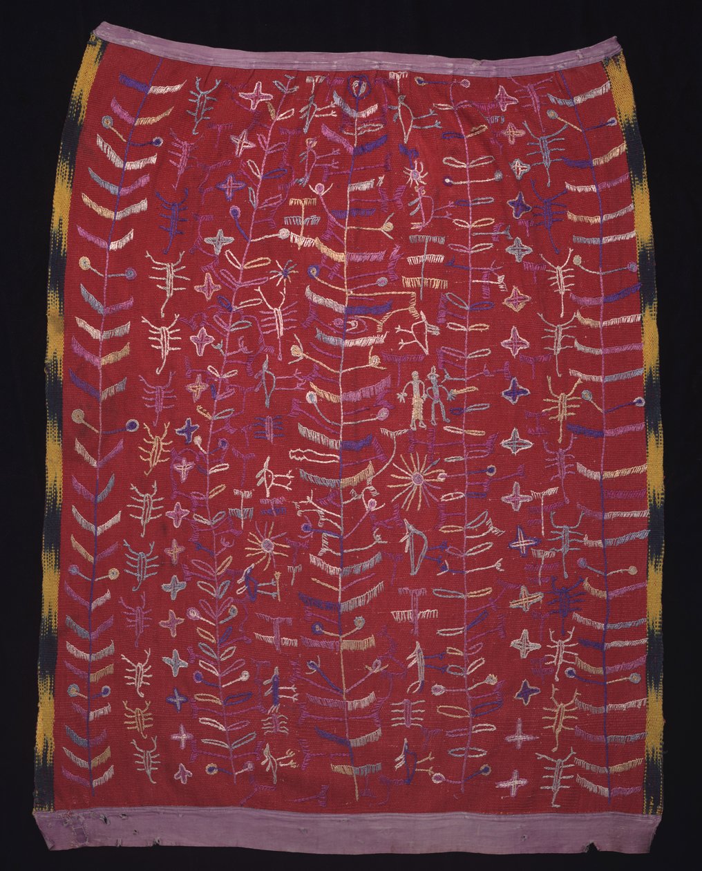 Cofradia-tekstil, muligens et forkle for en Kristusfigur, ca. 1920-1940 (bomull og silke) av Mayan Mayan