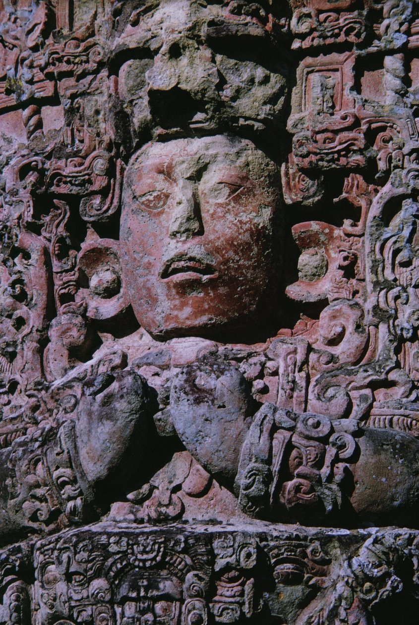 Stele in Grand Plaza (stone) (detail of 231827) av Mayan Mayan