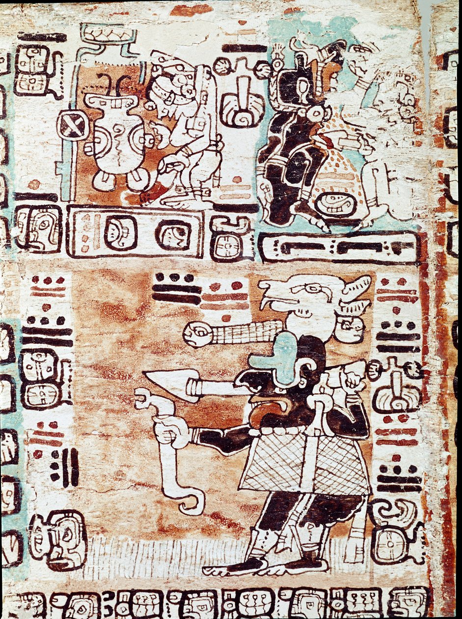 Madrid-kodeksen eller codex tro cortesianus, omhandler horoskop og astrologiske tabeller, rapporter i Spania av Hernan Cortes (1485-1547). Malte miniatyrer av Mayan Mayan