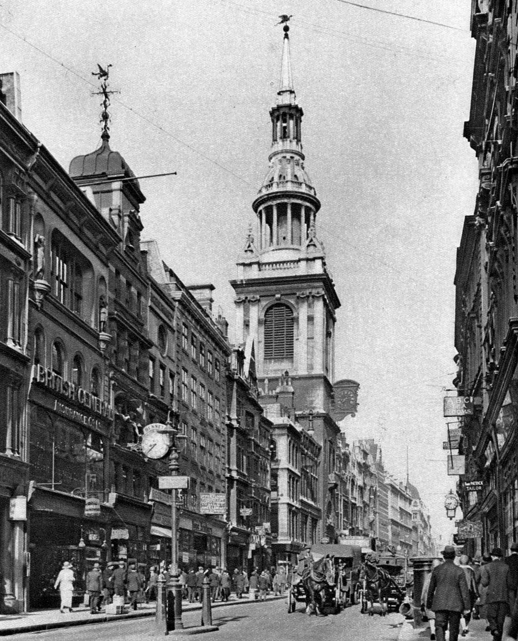 Spiret til Bow Church, London, 1926-1927 av McLeish