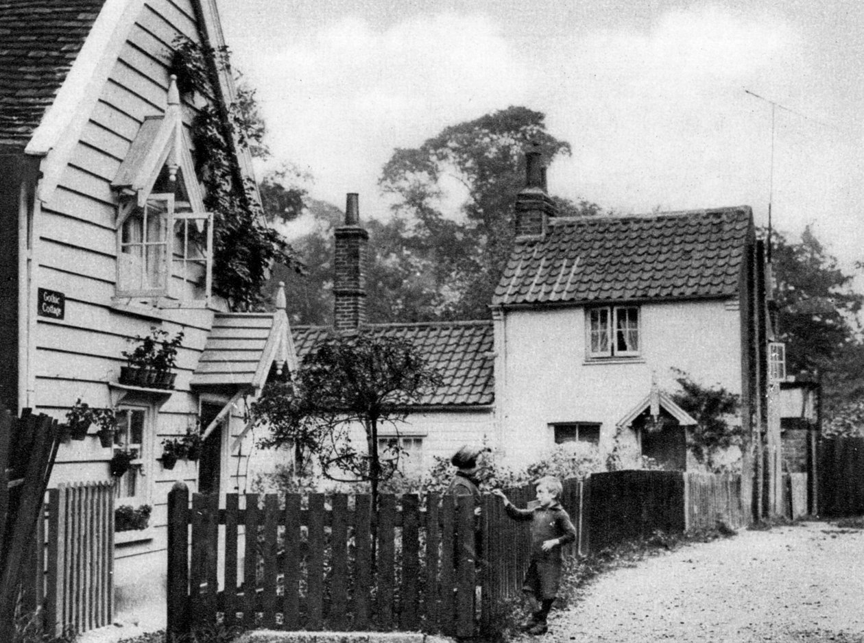 Tømmerhytter av Hadley Green, London, 1926-1927. av McLeish