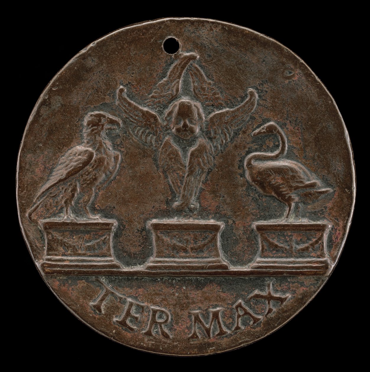 Cherub, Swan og Eagle [revers], ca. 1513. av Mea