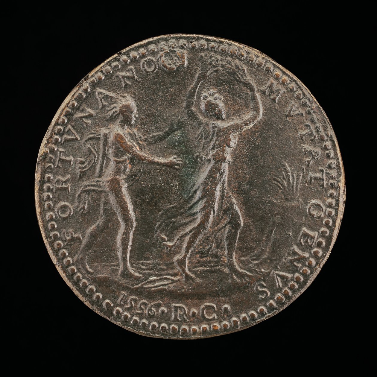 Apollo forfølger Daphne [revers], 1556. av Medallist R.C.